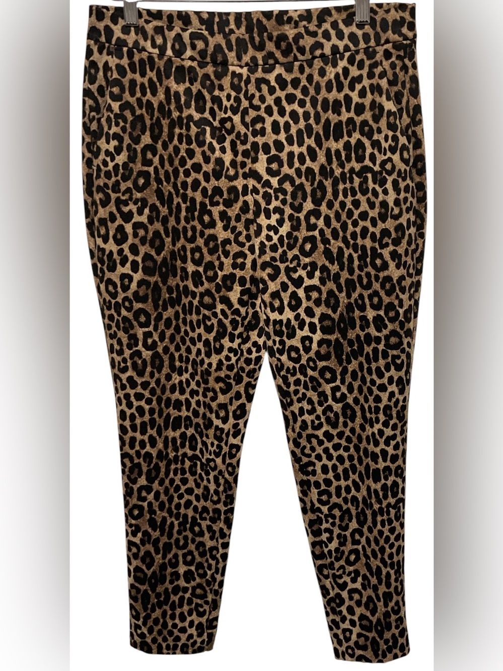 Michael Kors Leopard Print Slim Ankle Pants – Size Medium